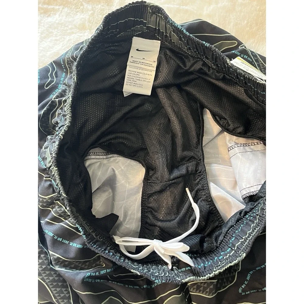 New! Nike Swim Jet Black‎ Swimming Trunks Men's Size Medium NWT